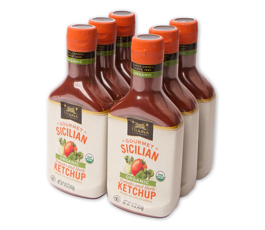 Gourmet Sicilian Tomato and Herb Ketchup from Traina Home Grown.
