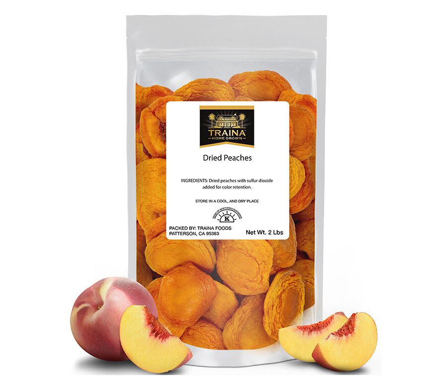 Traina Dried Fruit California Dried Peaches