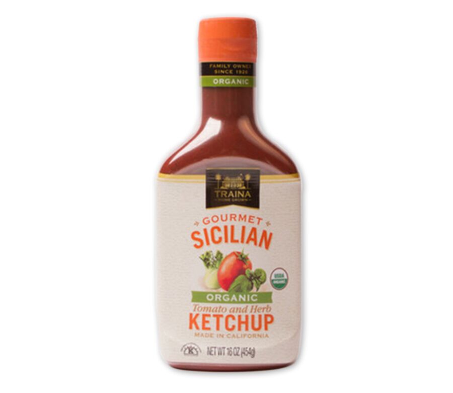 Gourmet Sicilian Tomato and Herb Ketchup from Traina Home Grown.