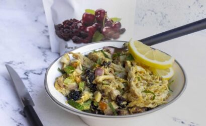 Quick Chicken Vindaloo Salad with Sun Dried Fruit