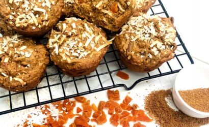 California Sun Dried Apricot Whole Wheat Coconut Muffins