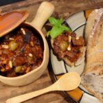 Eggplant relish with Sun dried Tomatoes & Golden Raisins
