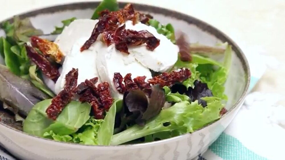 Easy Goat Cheese Salad with California Sun Dried Tomatoes