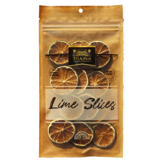 Dried Limes Slices from Traina Home Grown.