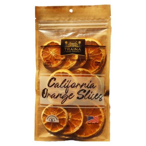 California dried orange slices from Traina Home Grown.