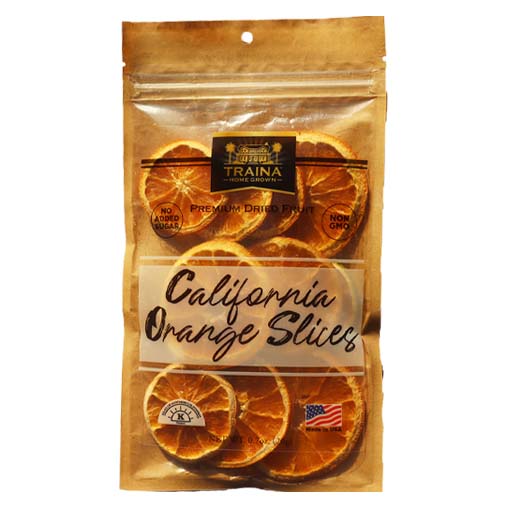 California dried orange slices from Traina Home Grown.