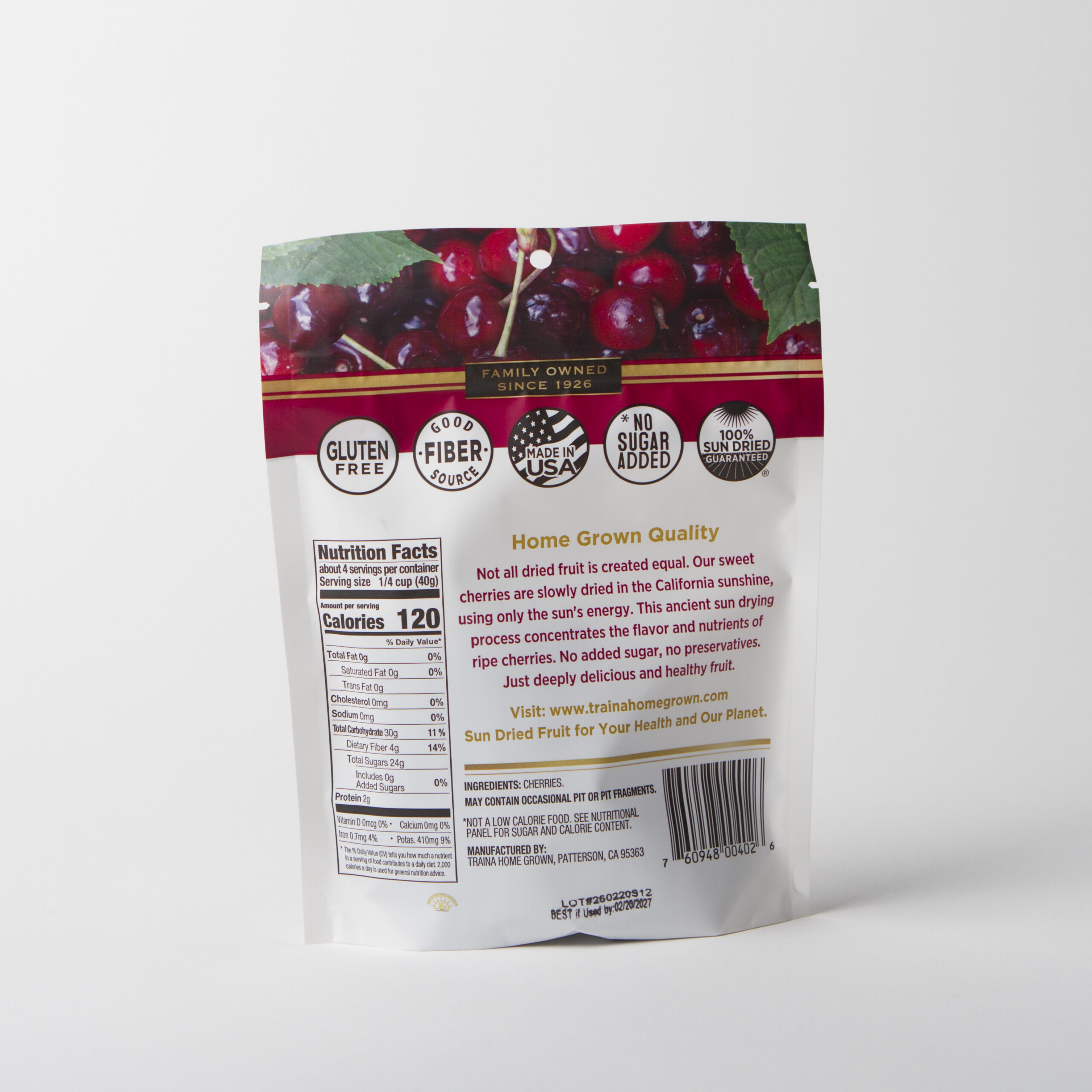 california sun dried cherries 5oz bags 8ct